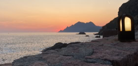Coucher soleil Porto-Ota Corse
