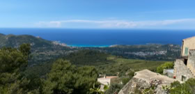 Anse de Algajola en Corse vue de Sant'Antonino