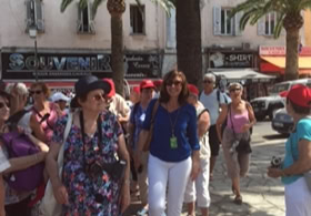 visite d'Ajaccio en Corse avec Valérie