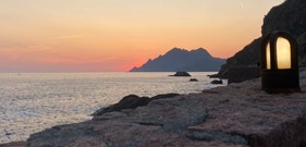 Coucher soleil Porto-Ota Corse