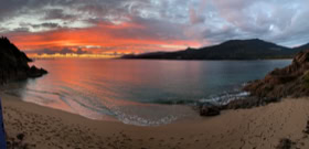 Coucher soleil Propriano Corse