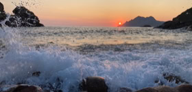 Coucher soleil Porto-Ota Corse