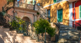 Façades colorées de Bastia